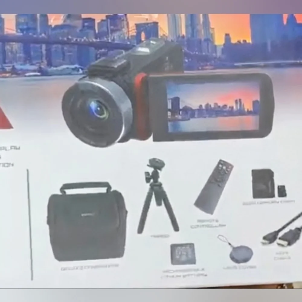 Vivitar Pro 8K Digital Camcorder With Accessory Bundle